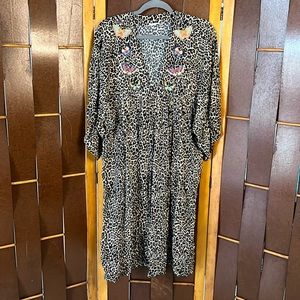 Johnny Was embroidered dress/ cover up.